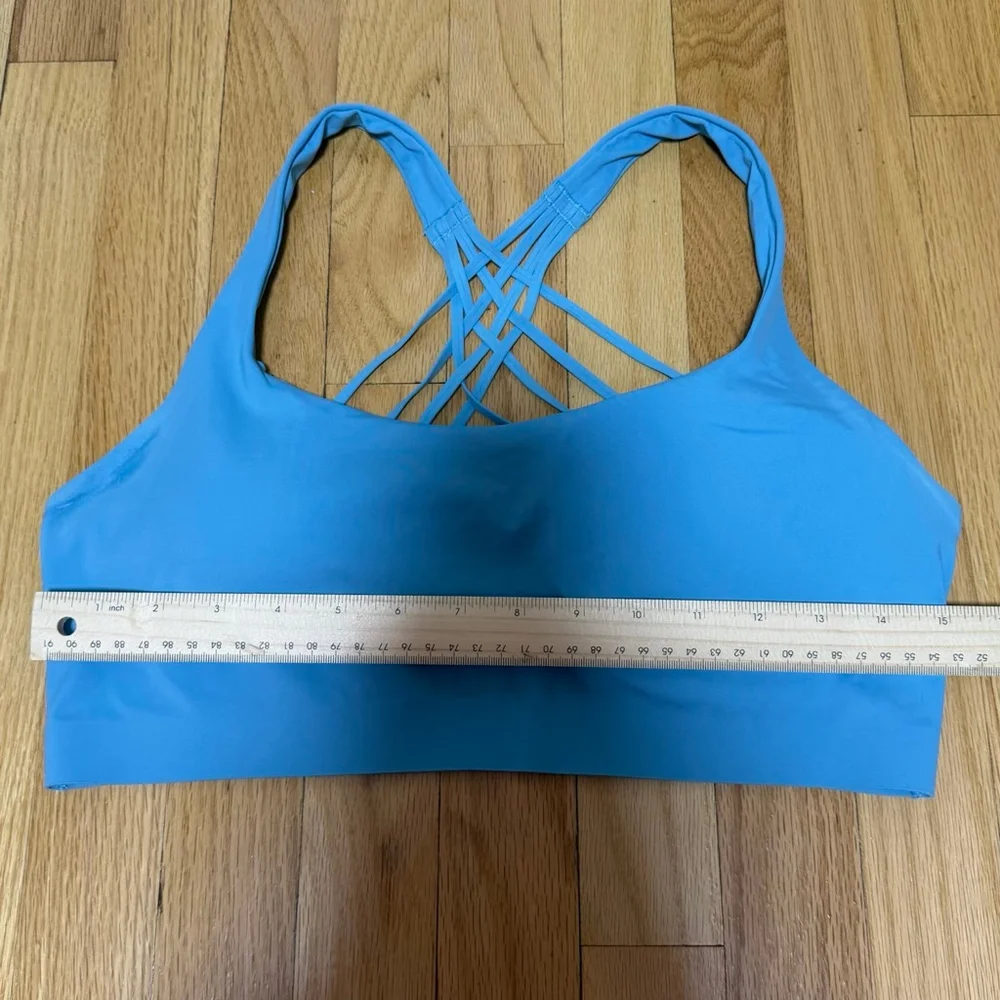 NWOT Women's Lululemon FlexyFlex Strappy Bra Washed Blue L/XL SKU618 - Picture 4 of 4